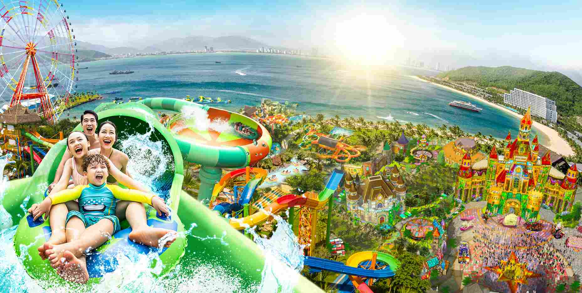 A theme park with a wide range of experiences and games